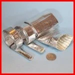 Aluminized Round Heat Reflective Sleeve - spools flat