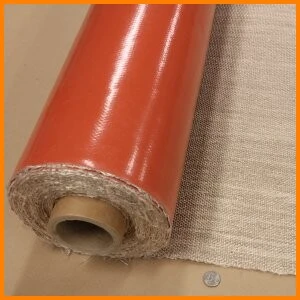 Silicone one side coated fiberglass fabric cloth